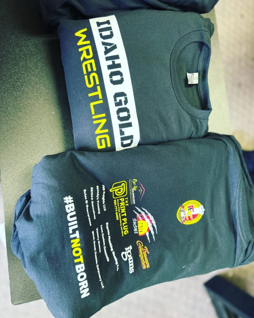 Custom printed team shirts for school sports