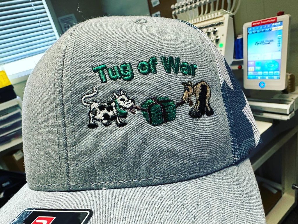 Full color embroidery on a Richardson hat