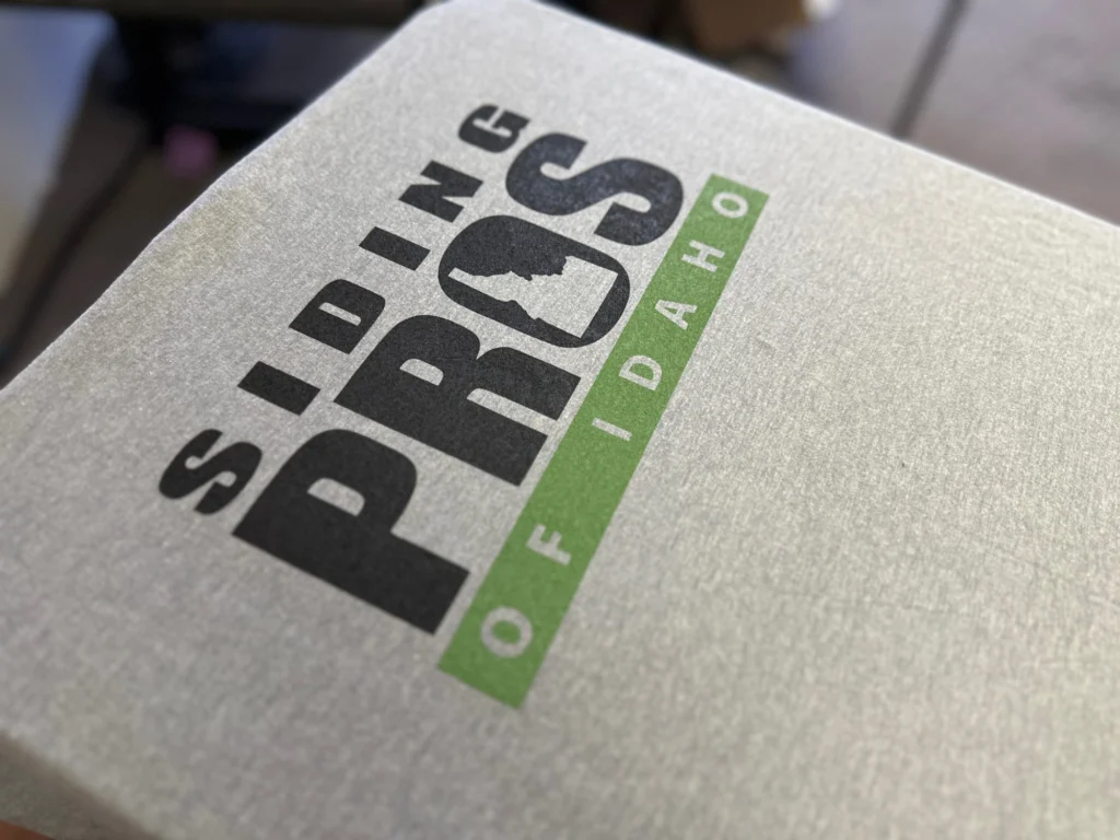 Custom t-shirt with screen printed company logo