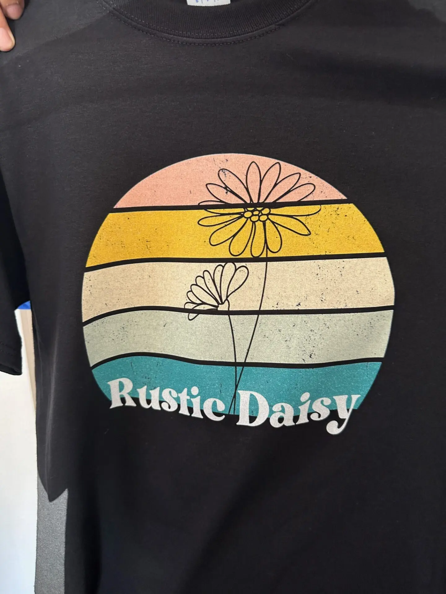Graphic tee with customized vintage design