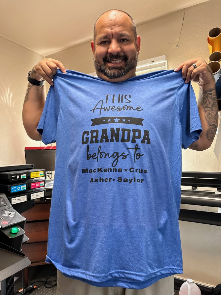 Custom DTG printing for family in Nampa