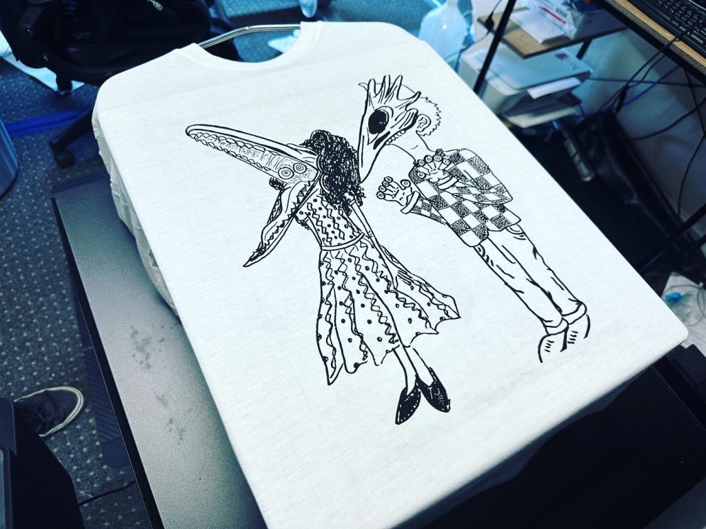 Custom Beetlejuice t-shirt with DTG printing
