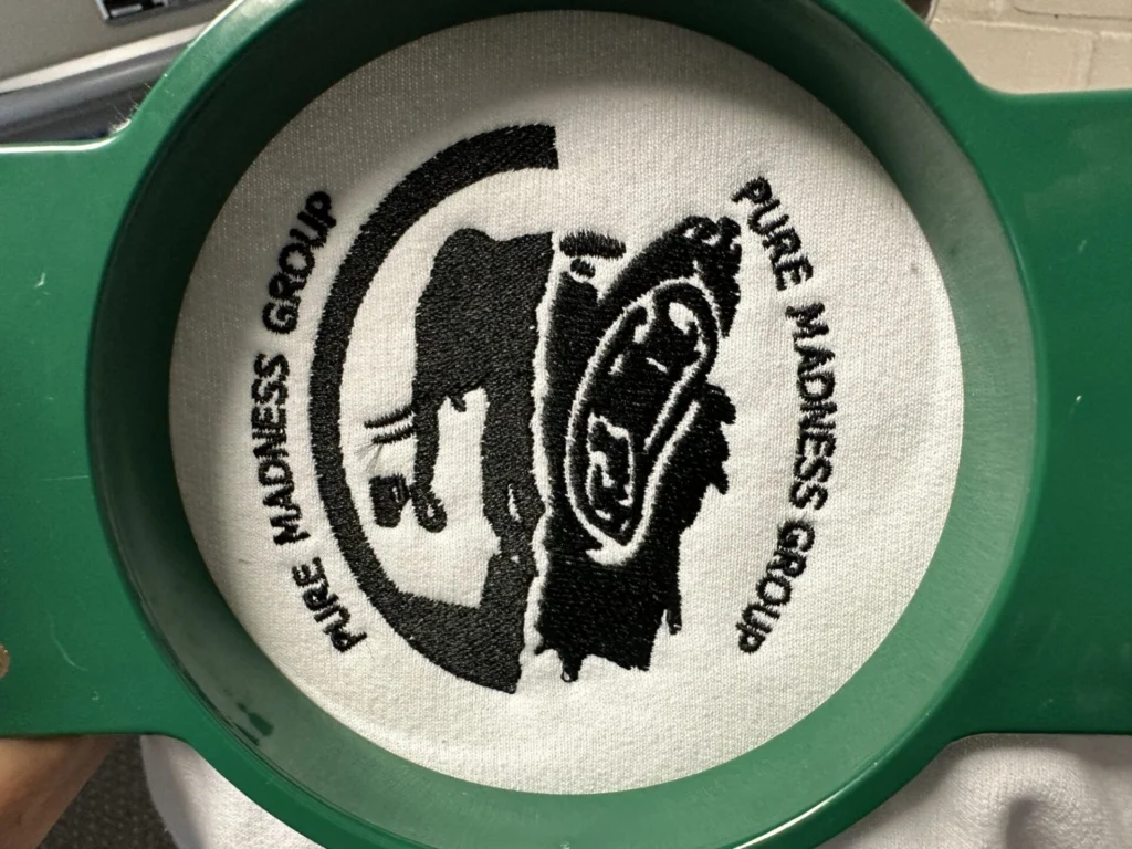 Custom embroidered sweatshirts with in-house digitizing