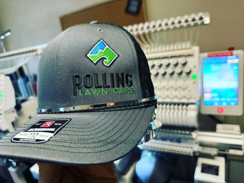 Customized embroidered hat for local business
