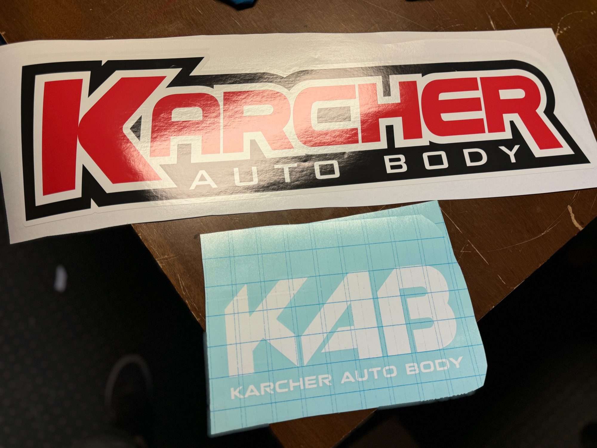 Large format vinyl sticker and decal for local car shop in Nampa