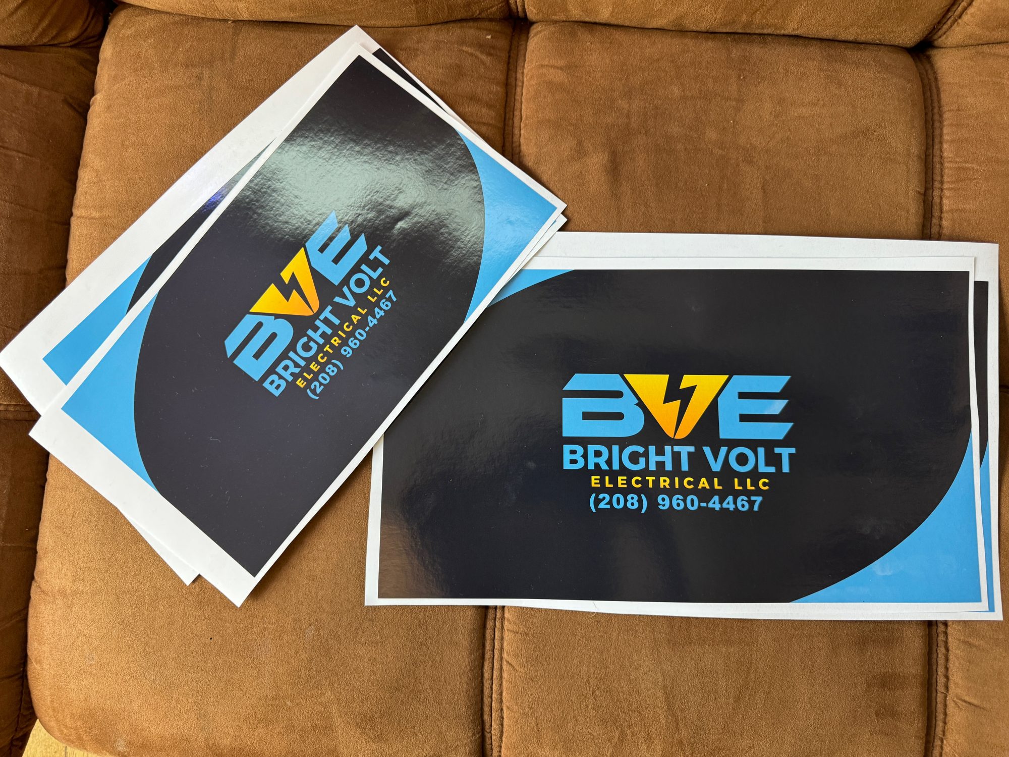 Custom stickers for a local Boise business from The Print Plug in Nampa