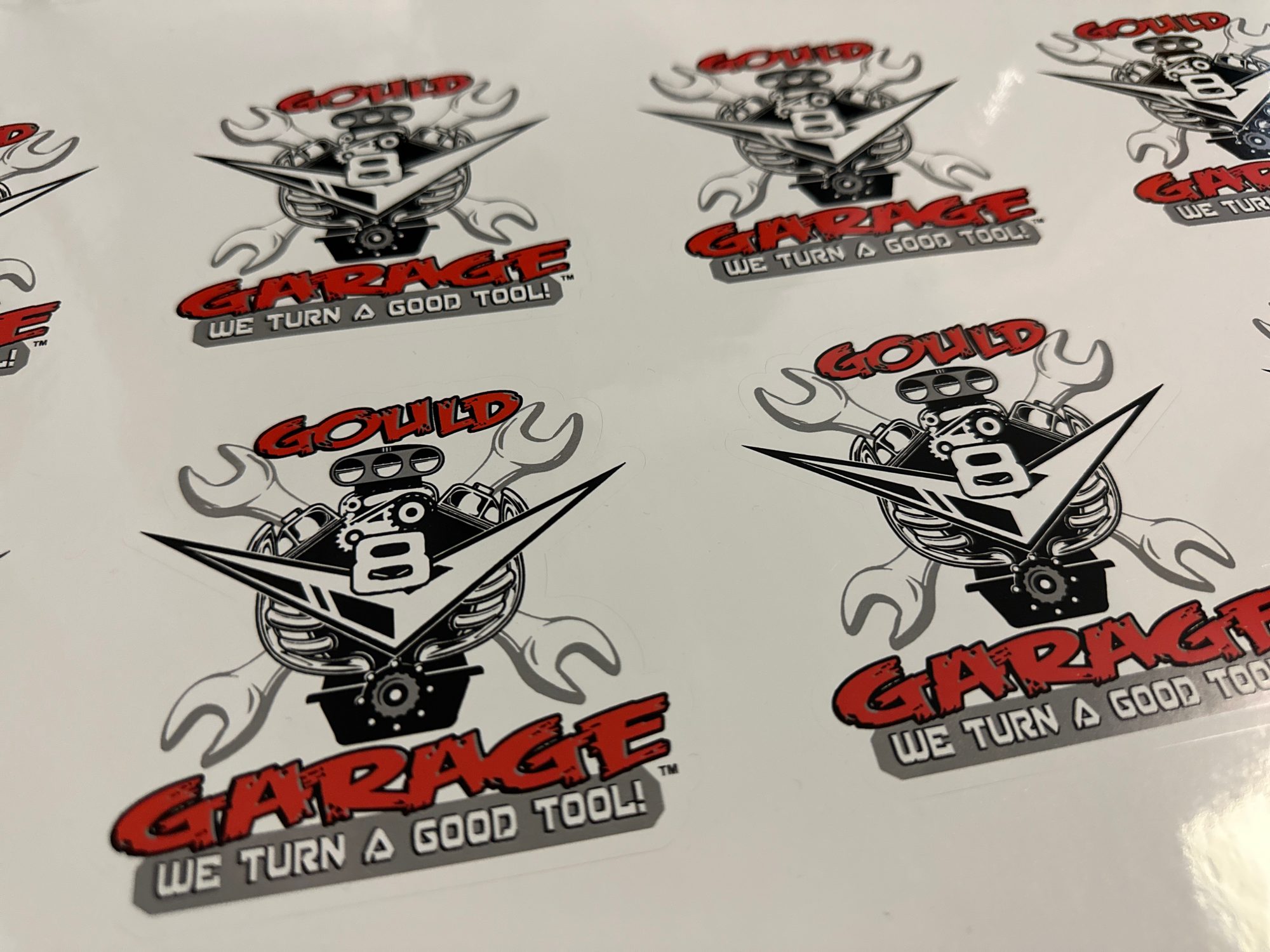 Custom stickers printed in bulk for a local car shop in Nampa