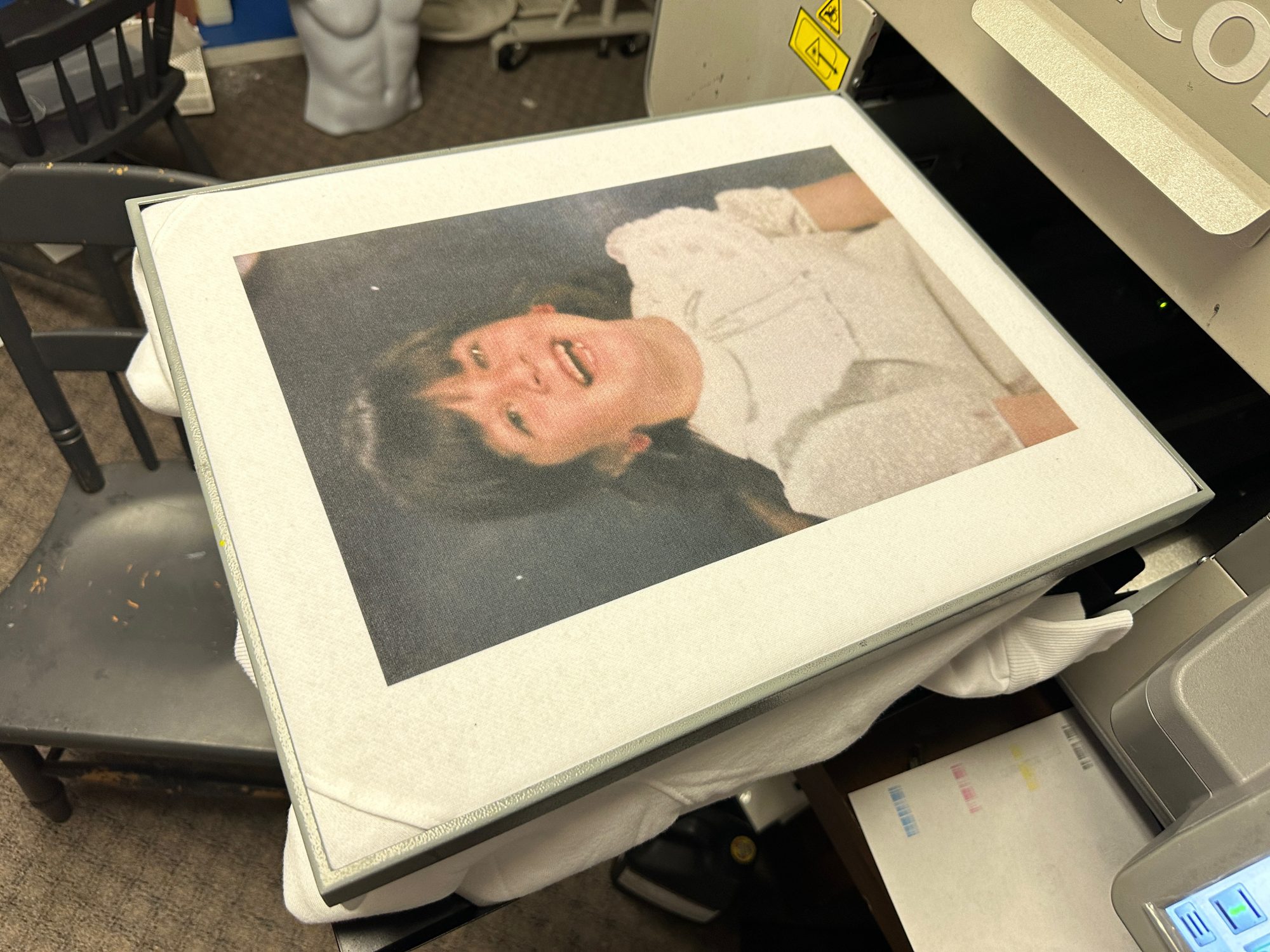 Funny custom t-shirt with photo printed by The Print Plug in Nampa