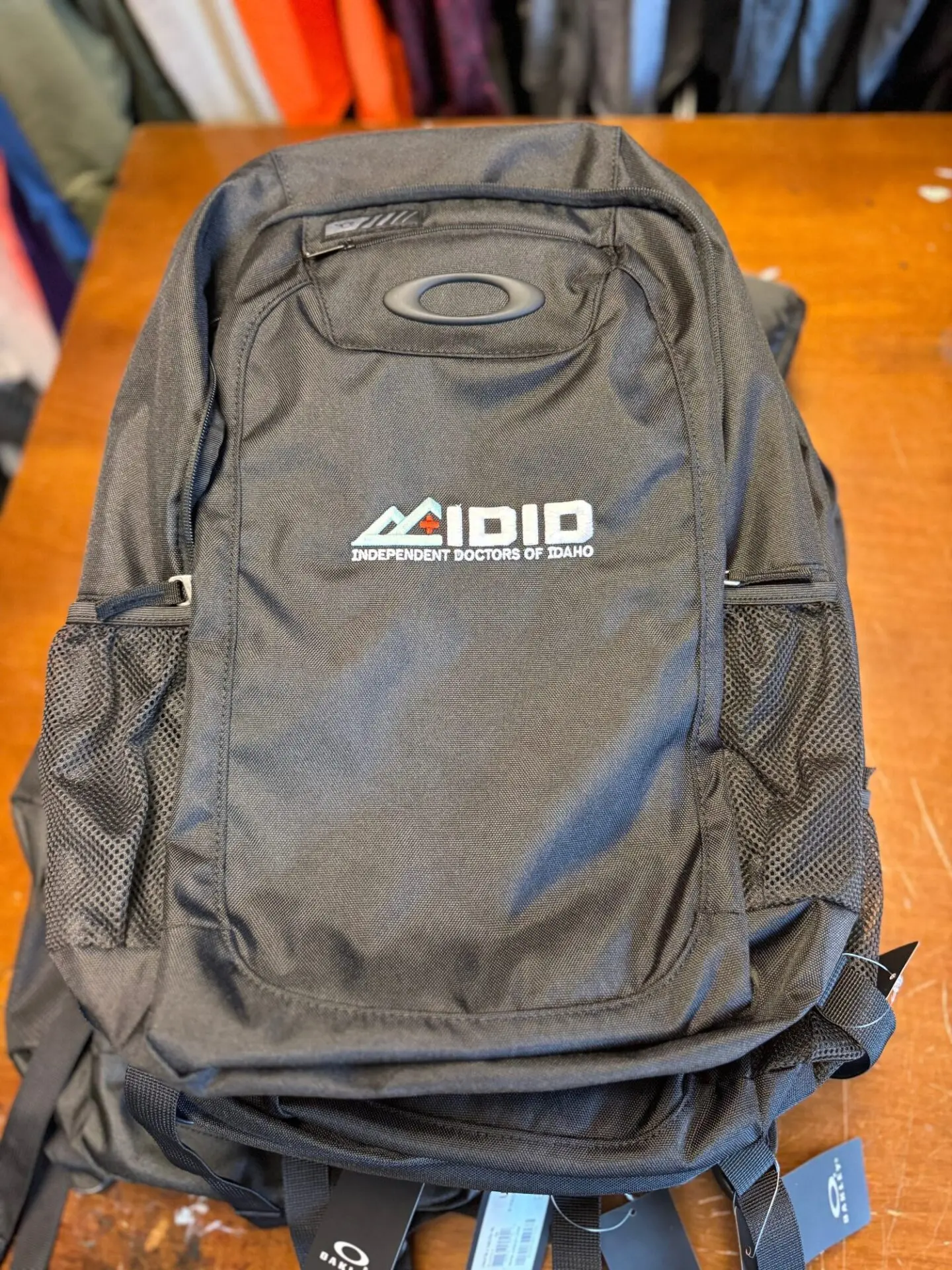 Custom embroidered backpack with custom logo embroidery from The Print Plug in Nampa