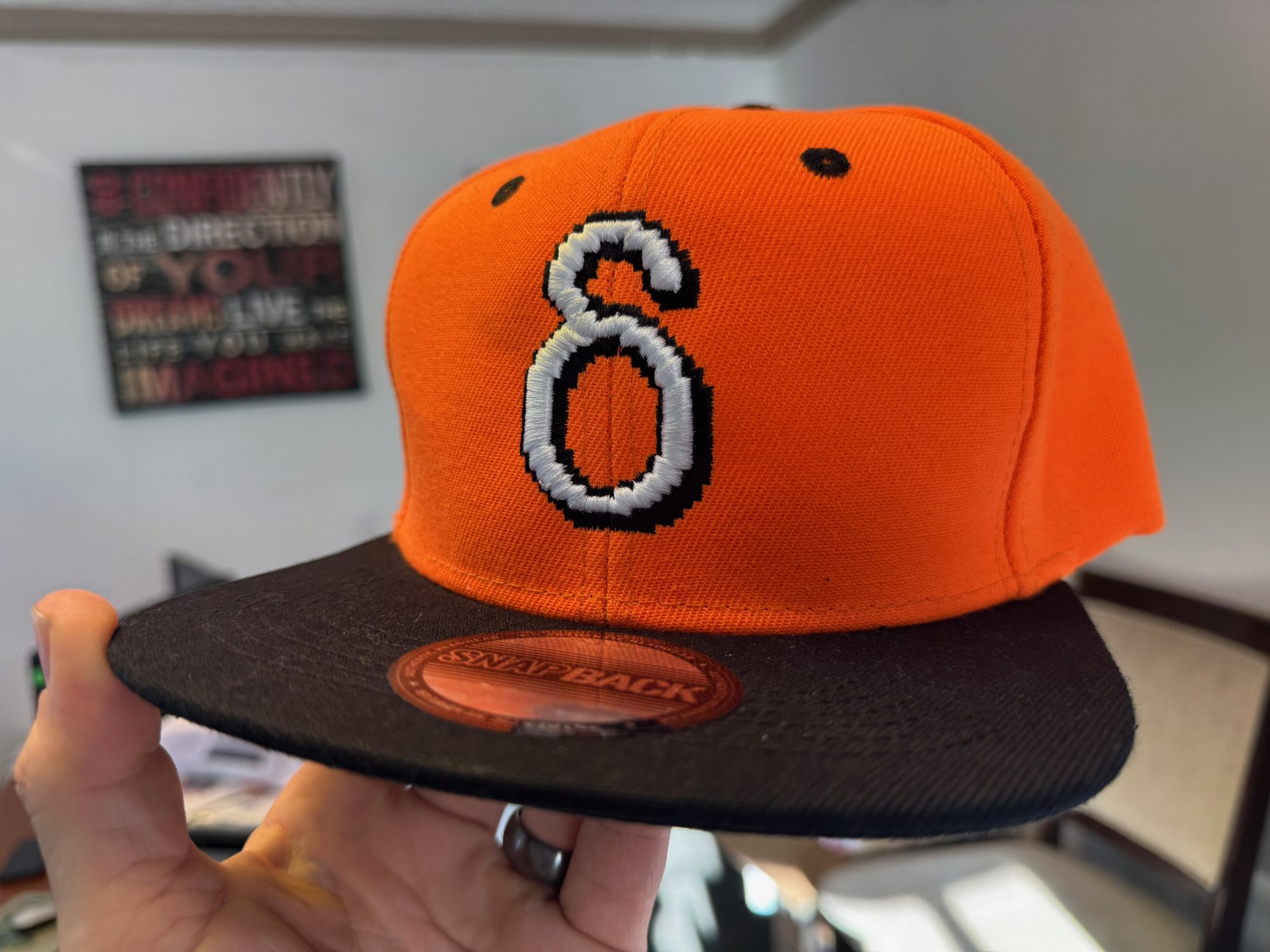 Custom embroidered hat with 3D Puff embroidery in Nampa