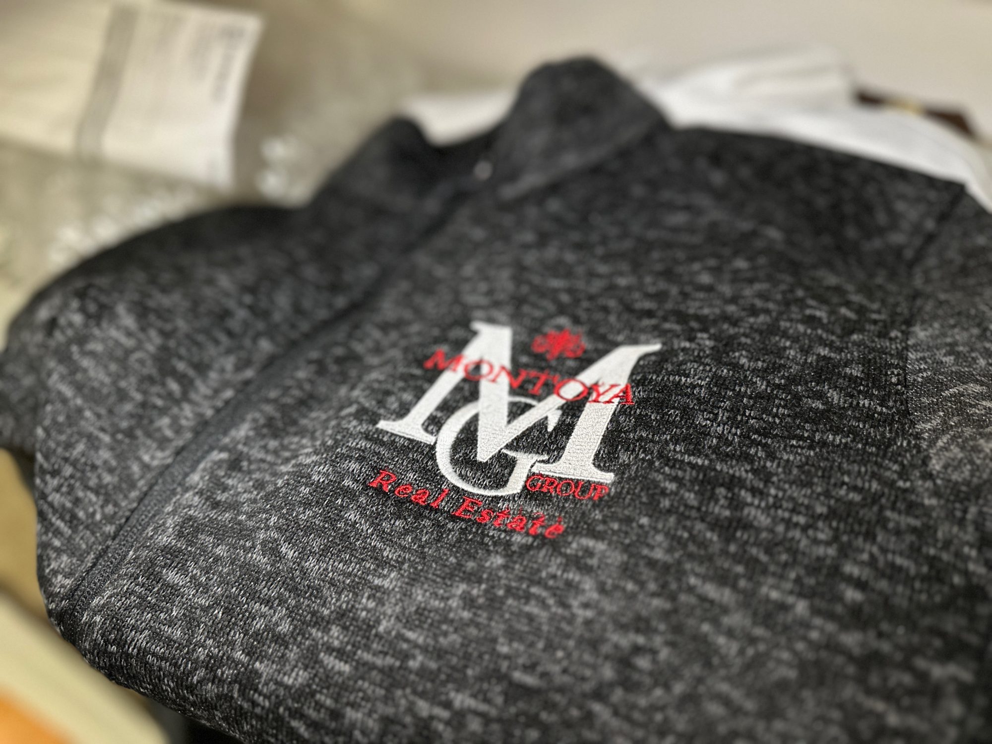 Custom embroidered shirts for a company in Nampa, Idaho