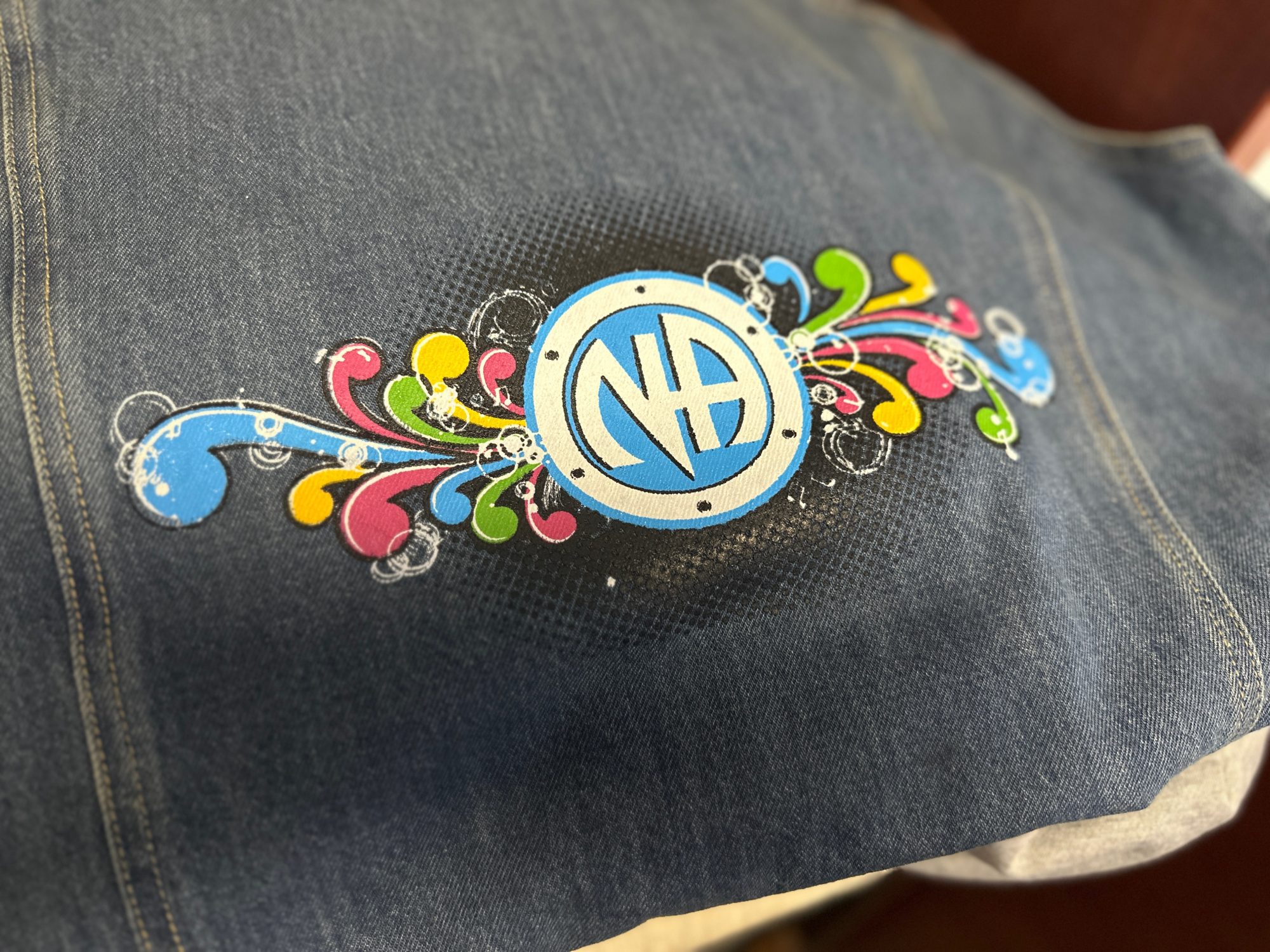 Custom screen printed jackets for local branch of Narcotics Anonymous in Nampa, Idaho