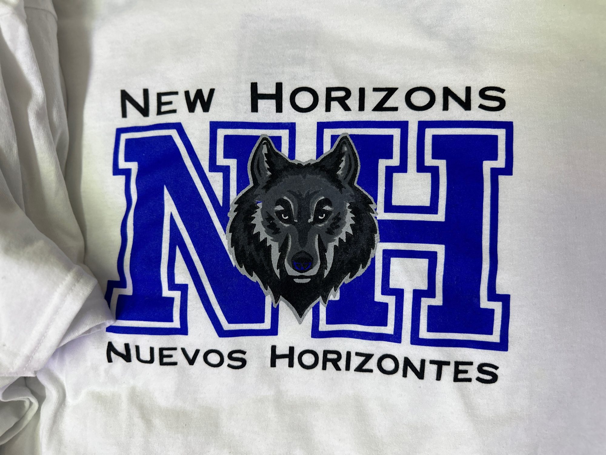 Custom t-shirt for local school from The Print Plug screen printing shop in Nampa