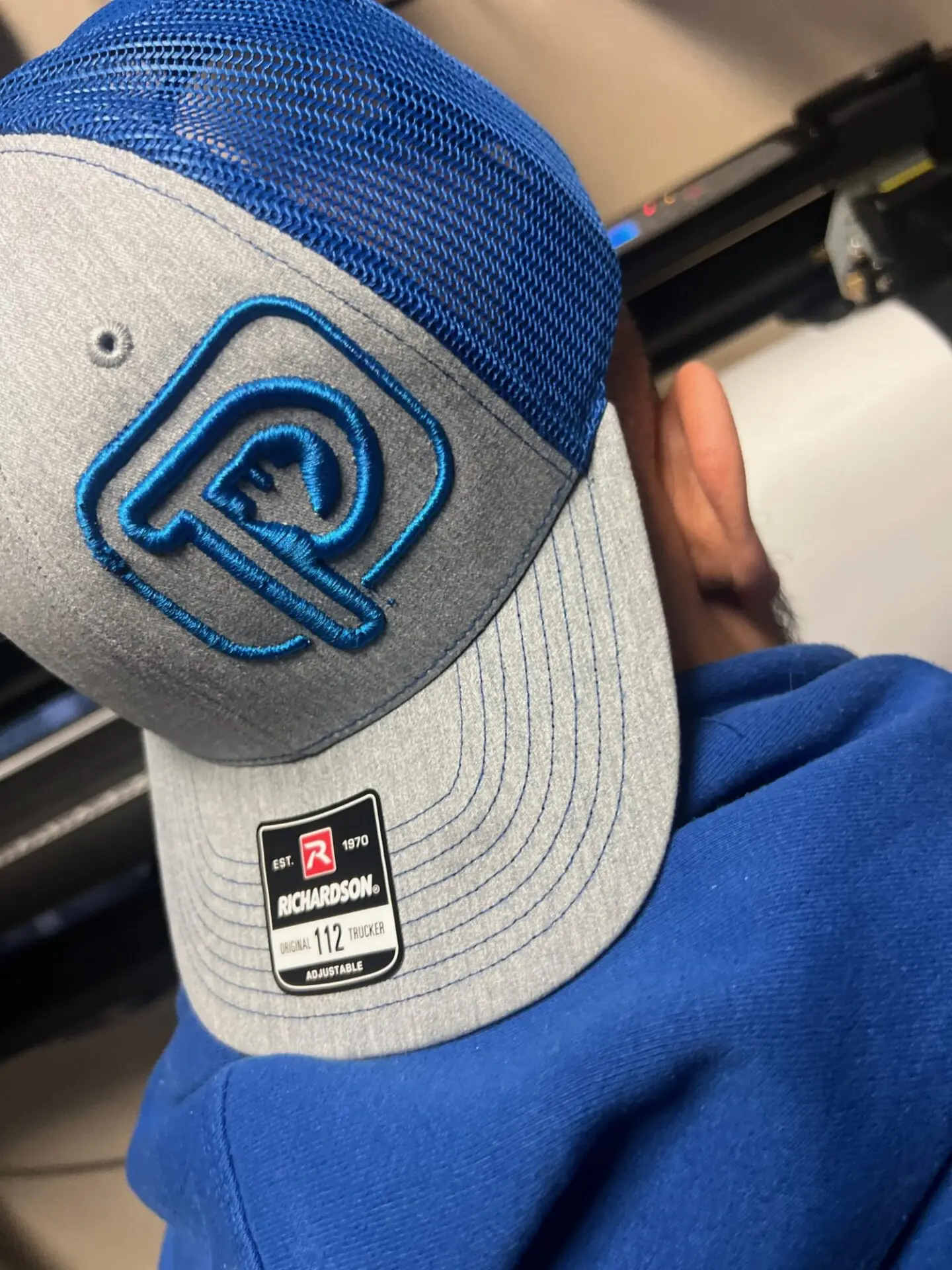 Custom 3D puff embroidered hat embroidered from The Print Plug in Nampa