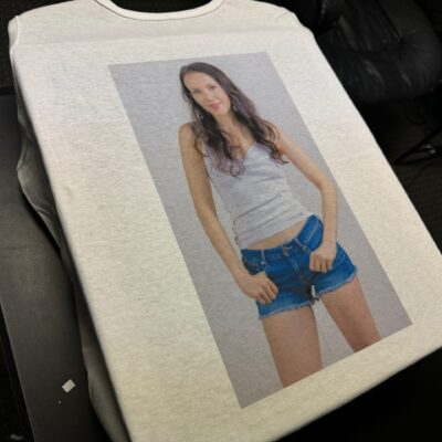 Personalized t-shirt with a photo for a unique gift idea from The Print Plug in Nampa