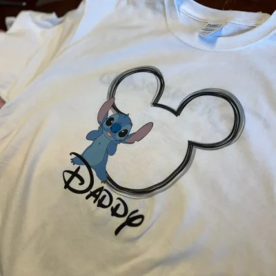 Custom printed pop culture DTG graphic