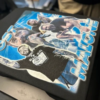 Custom t-shirt of a famous musician