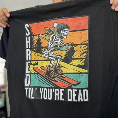 Graphic tee printed in Nampa