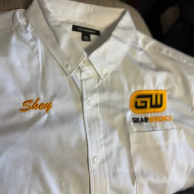 Custom embroidered business polo