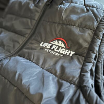 Custom embroidered jacket from The Print Plug embroidery shop in Nampa