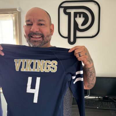 HTV print on a custom jersey at The Print Plug