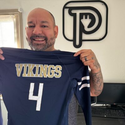 HTV print on a custom jersey at The Print Plug