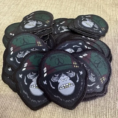 Custom embroidered patches ready for press