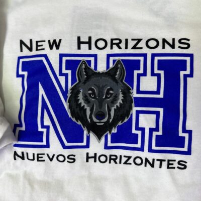 Custom t-shirt for local school from The Print Plug screen printing shop in Nampa