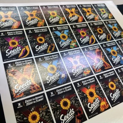 custom stickers being printed at The Print Plug in Nampa