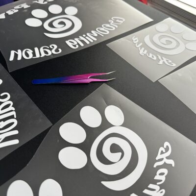 Custom HTV prints for graphic t-shirt application