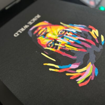 Custom graphic tee with photo provided by client